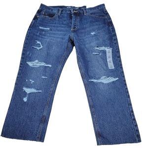 Old Navy High-Rise Slouchy Straight Secret-Slim Pocket Denim Jeans Size 14.‎